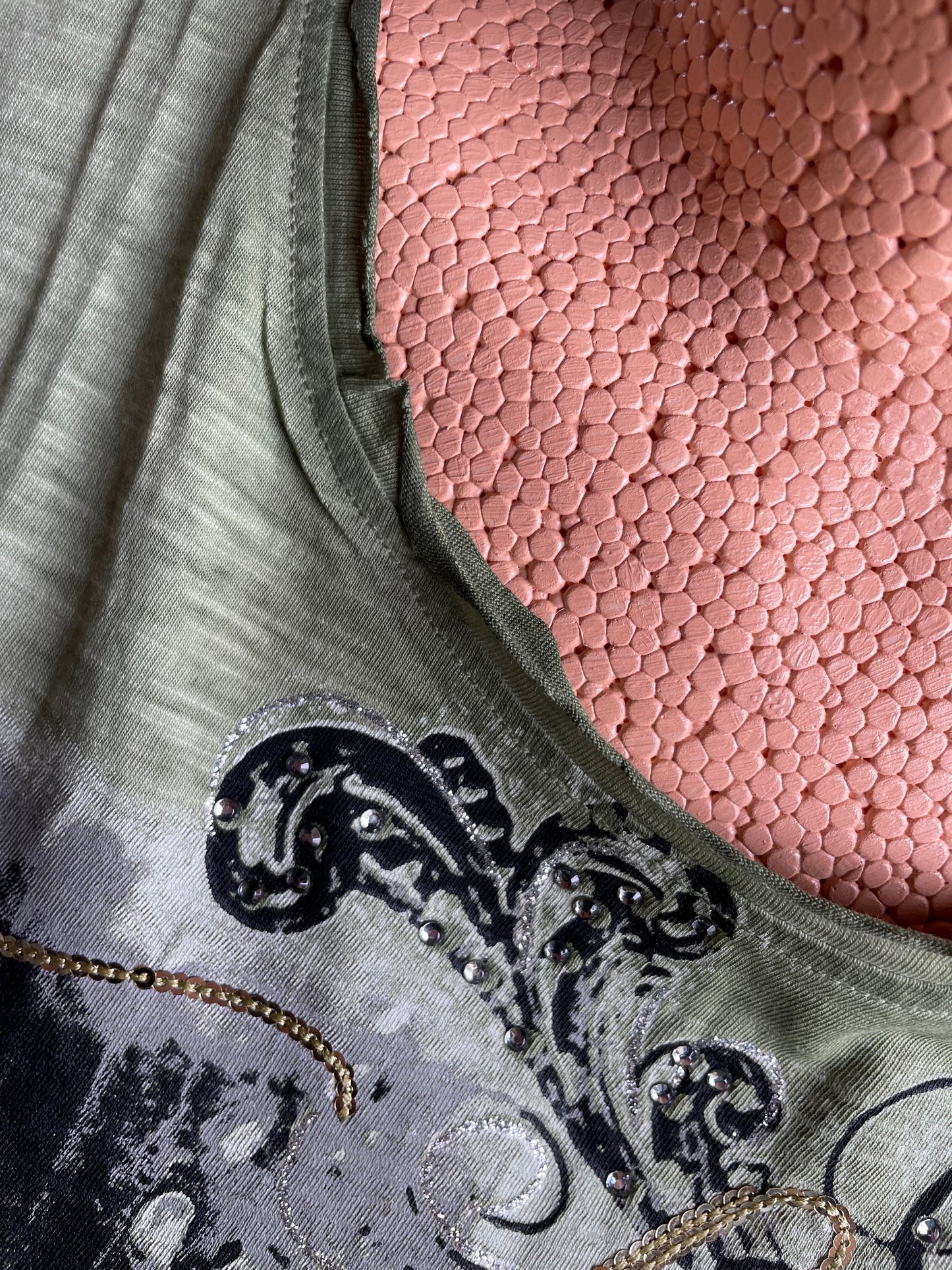 Trachtenshirt, HangOwear, Yola, oliv grün Shirt HangOwear
