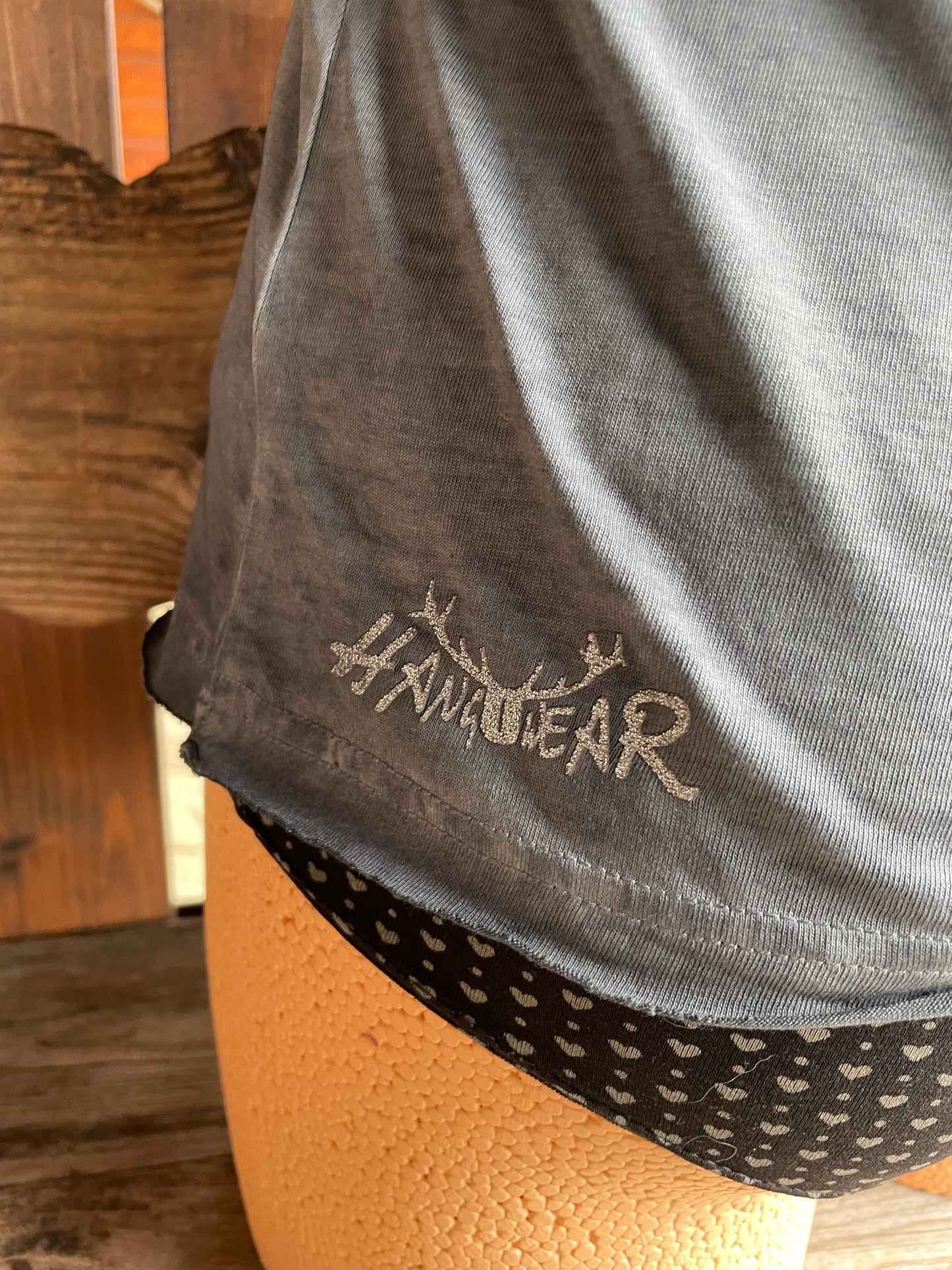 Trachtenshirt, HangOwear, Yusra, grau, Hirsch Shirt HangOwear