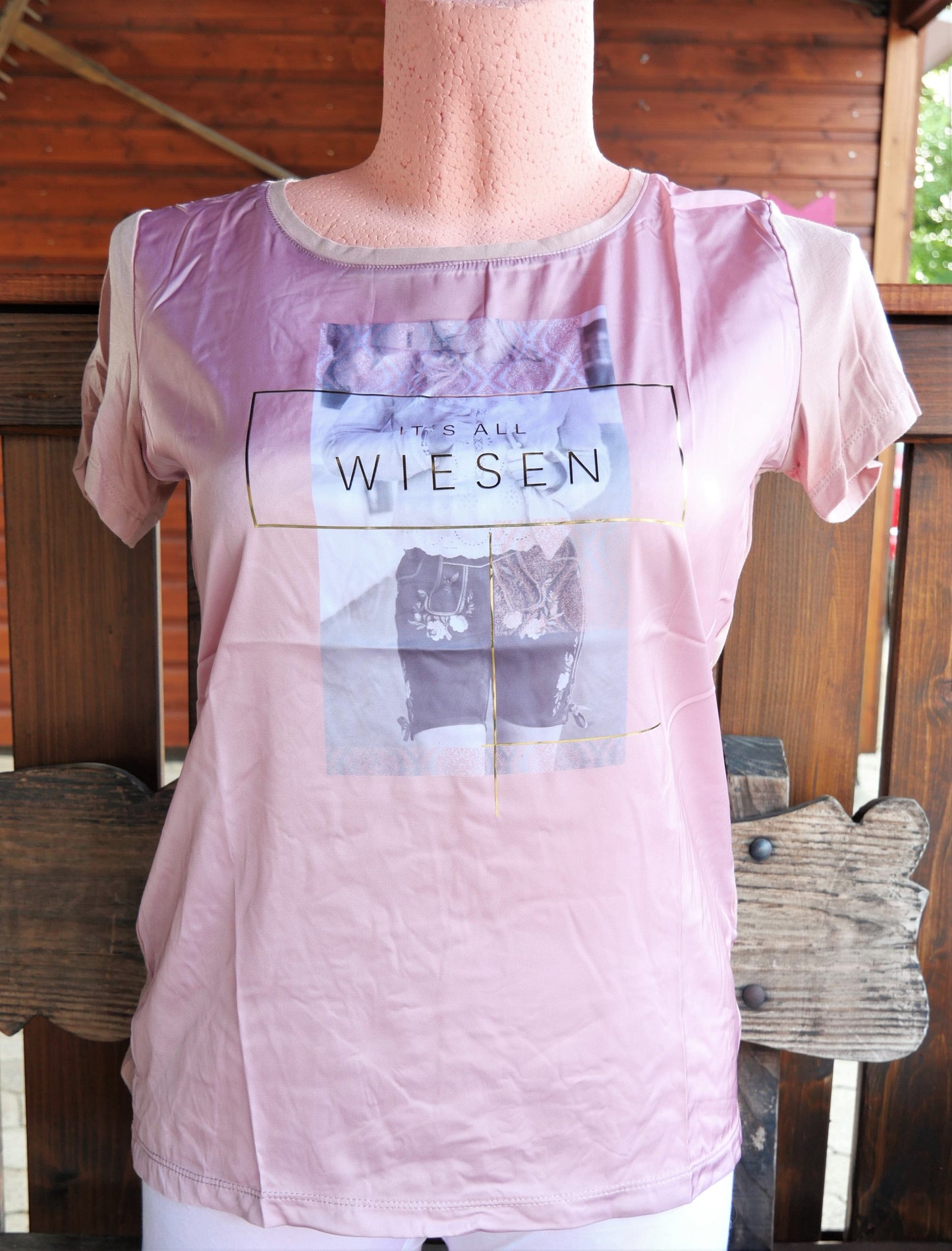 Trachtenshirt, Krüger Madl, Rosé, It's all Wiesen Shirt Krüger