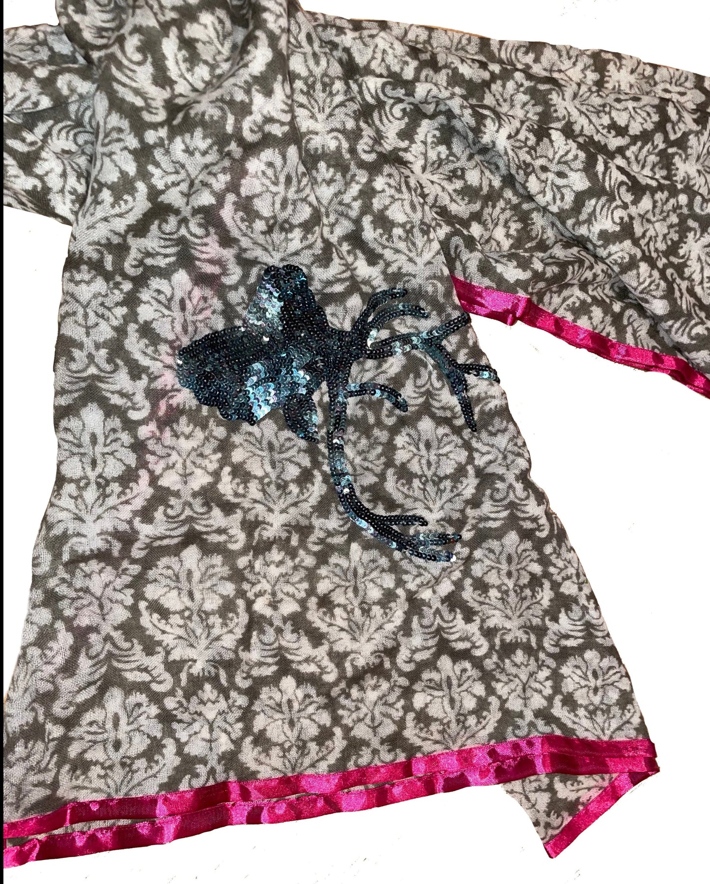 Tuch, Schal, CuteStuff, Ornament, grau/grün, pink Schal CuteStuff