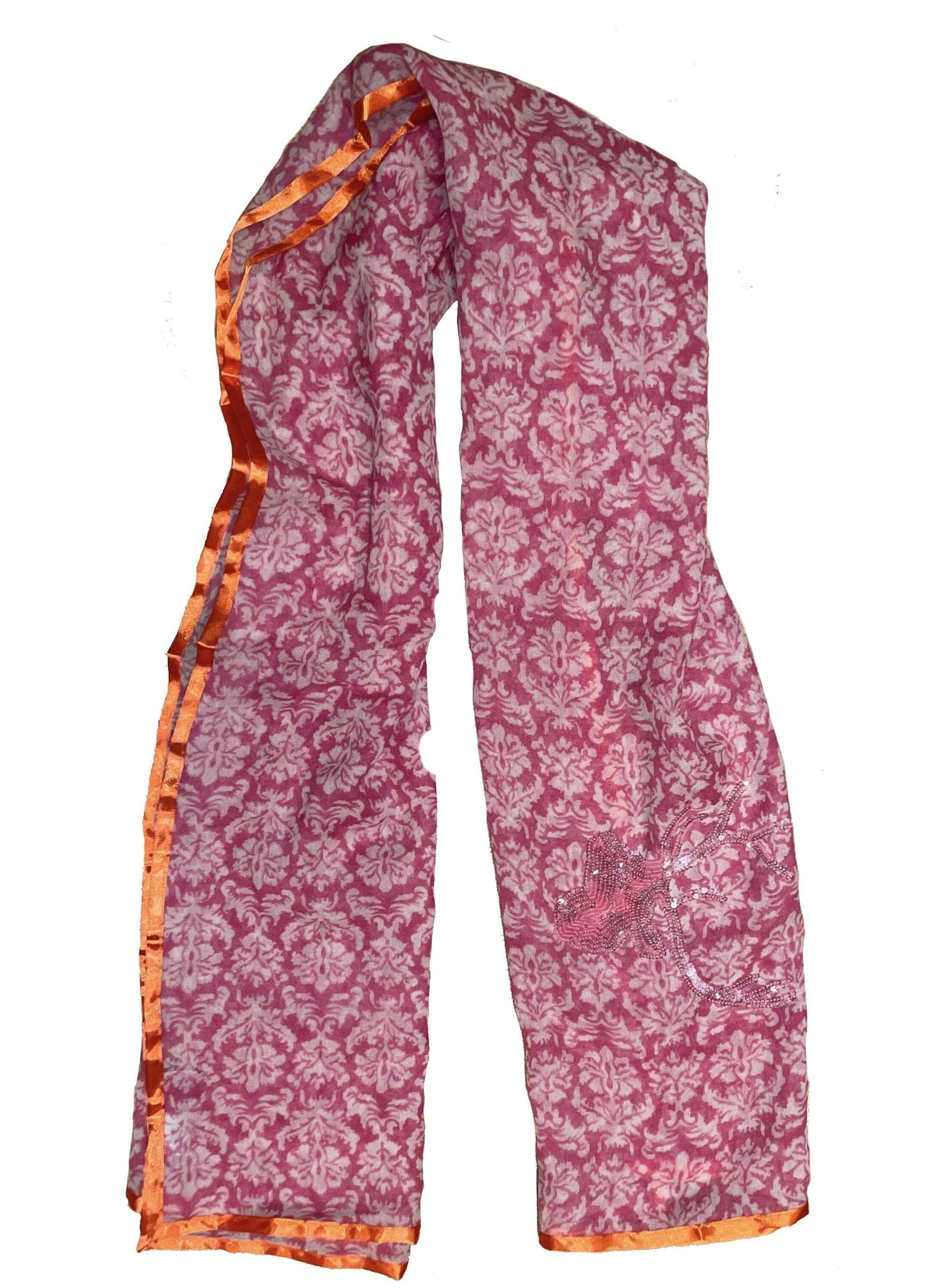 Tuch, Schal, CuteStuff, Ornament, orange pink, Hirsch Schal CuteStuff