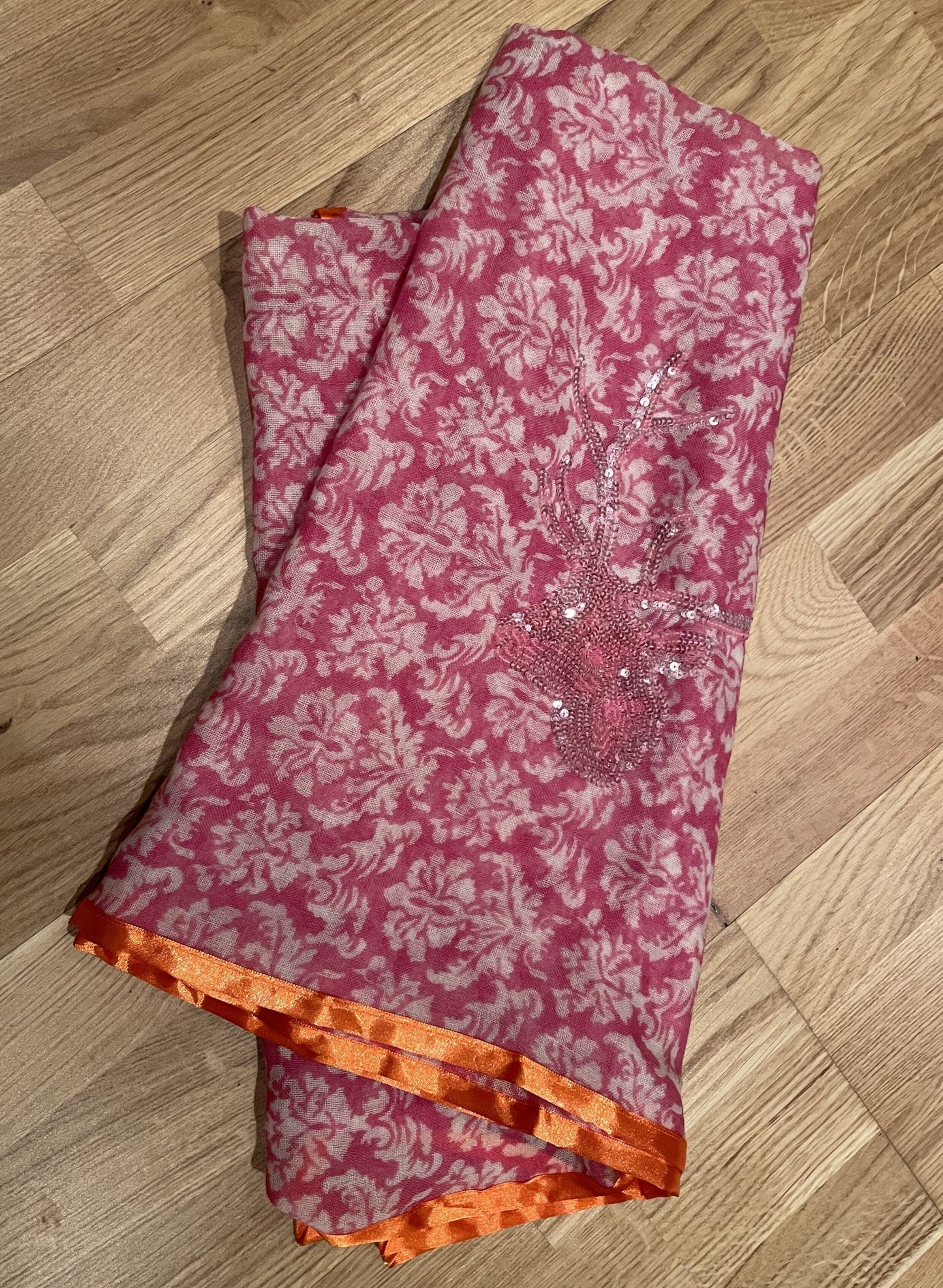 Tuch, Schal, CuteStuff, Ornament, orange pink, Hirsch Schal CuteStuff