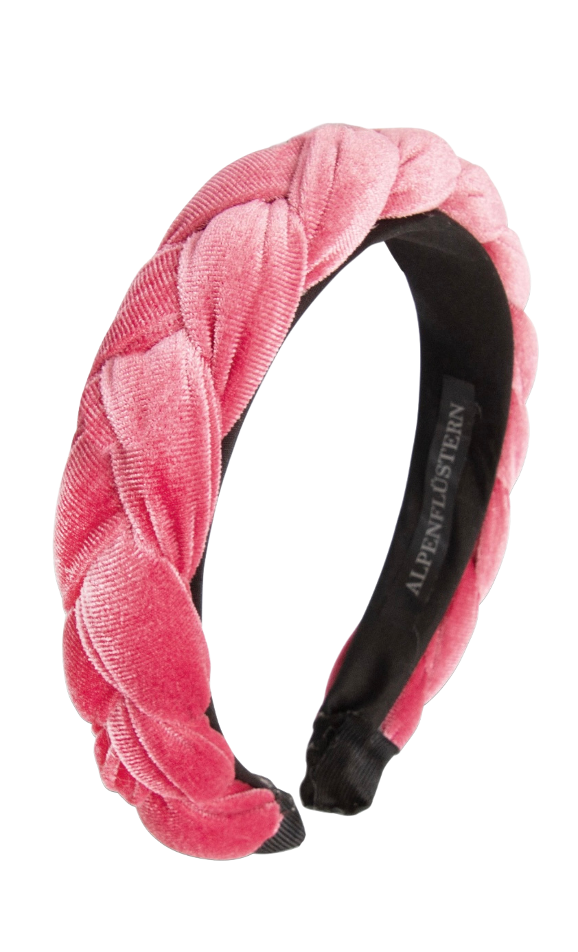 Haarschmuck, Haarreifen Samt blau, bordeaux, grau, pink, petrol