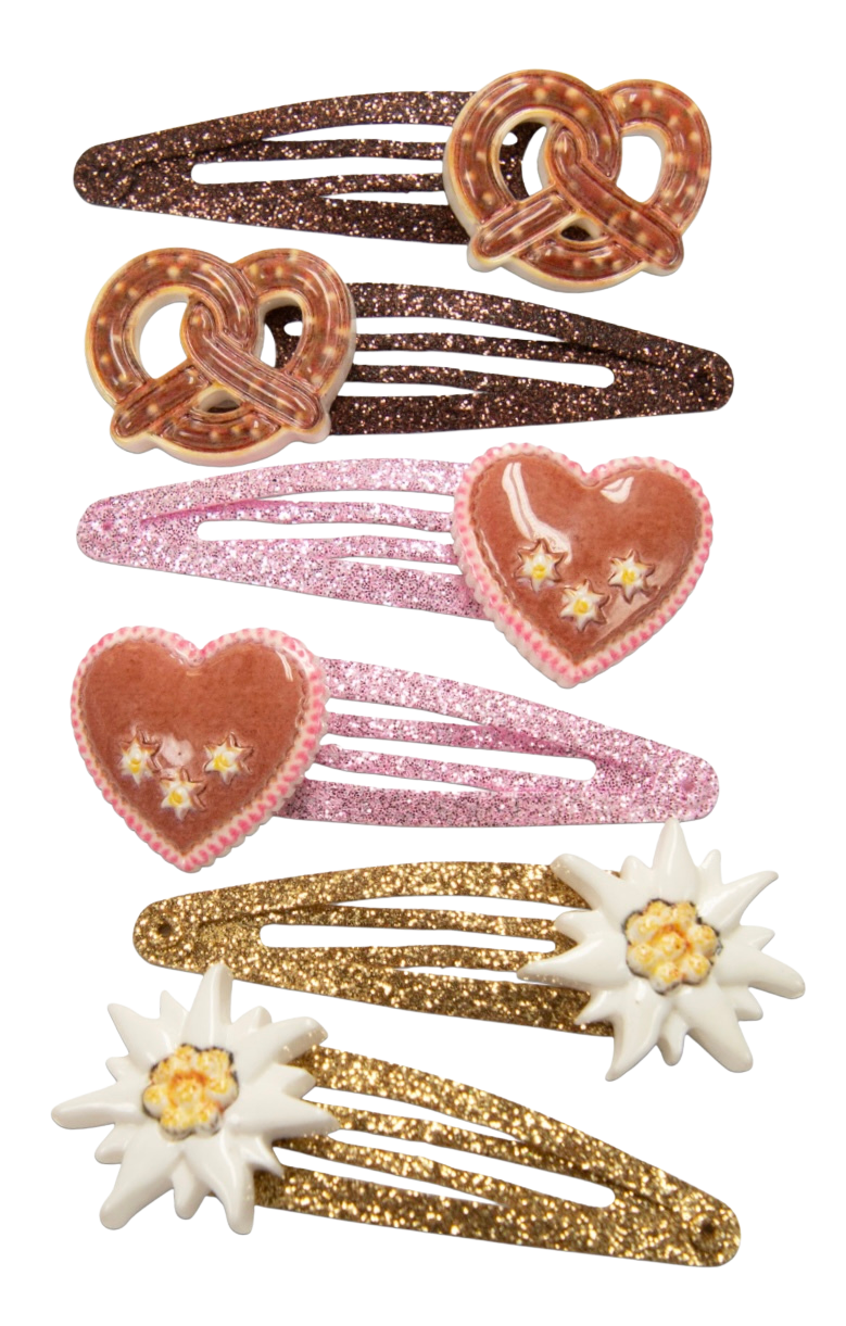 Haarschmuck, Haarspangen 6er Set, Breze, Edelweiß