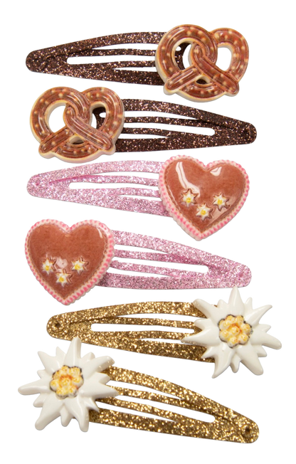 Haarschmuck, Haarspangen 6er Set, Breze, Edelweiß