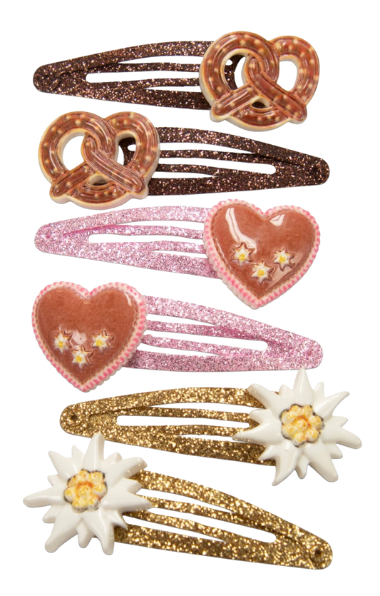 Haarschmuck, Haarspangen 6er Set, Breze, Edelweiß