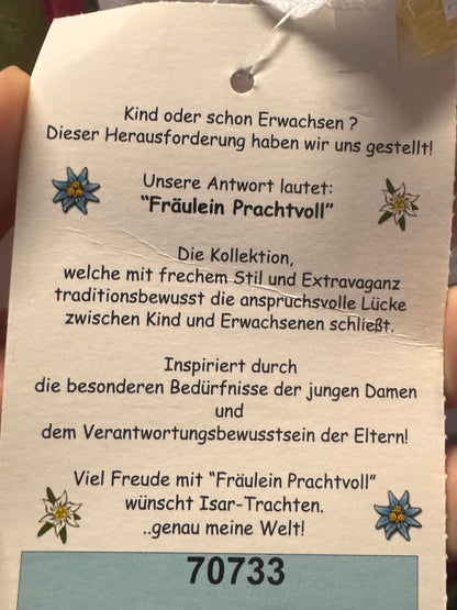 Kinderdirndl, Jugenddirndl, grün, Pink, Isar Trachten