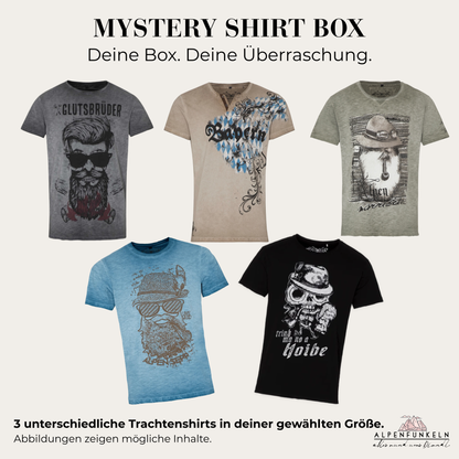 Mystery Box Set Herren Trachtenshirts - 3 Shirts in deiner Größe