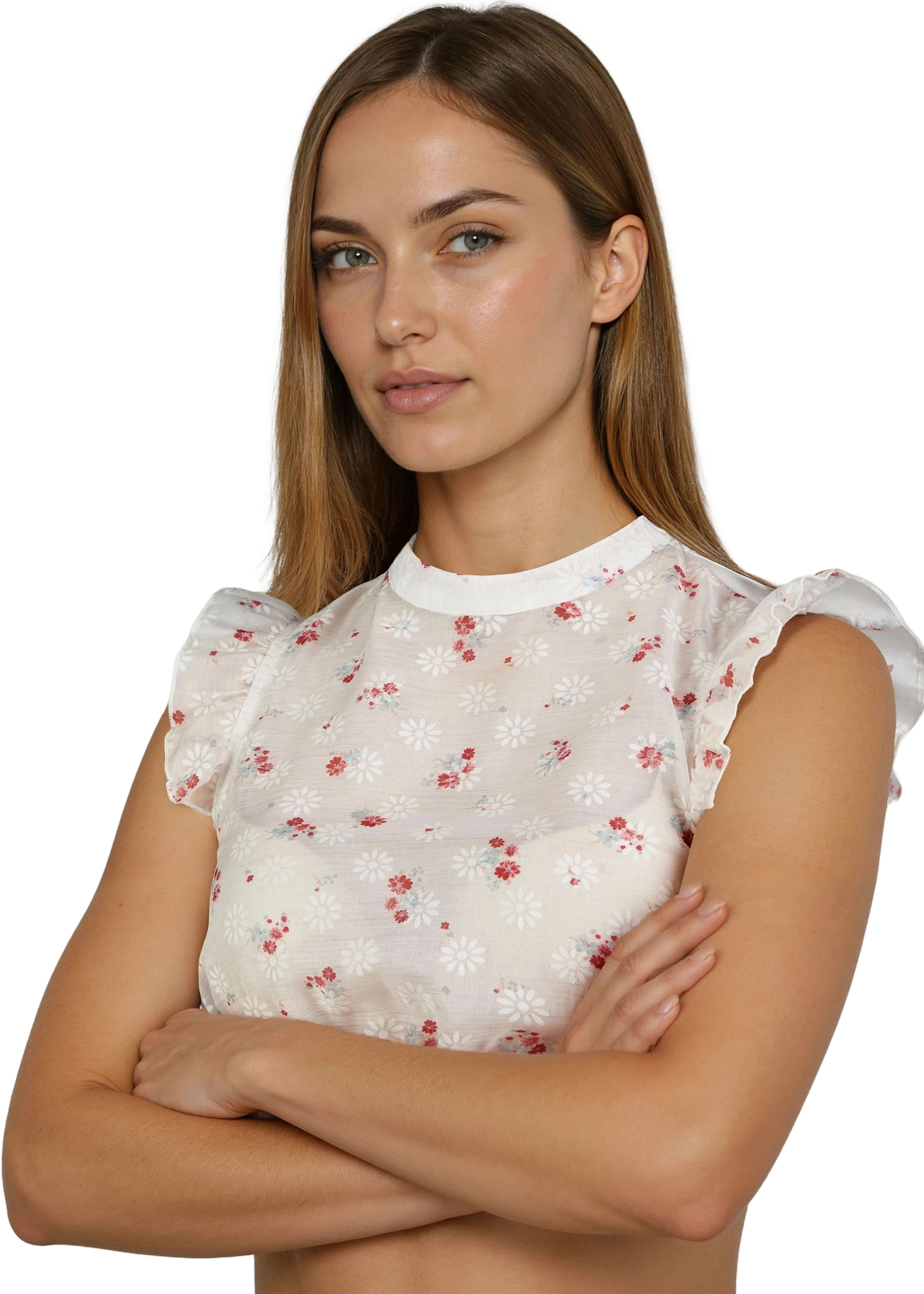 Dirndlbluse, Spieth & Wensky, Halina, Flügelärmel, rot, rosa