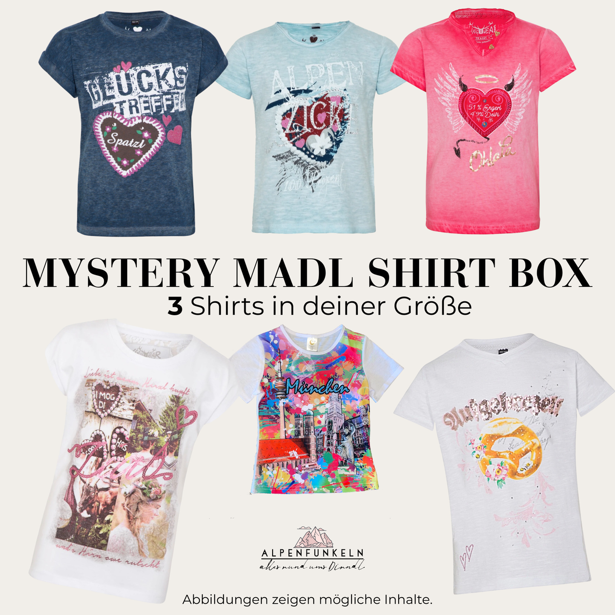 Mystery Box Set Madl Trachtenshirts - 3 Shirts in deiner Größe