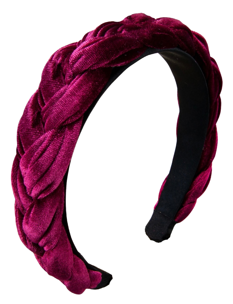 Haarschmuck, Haarreifen Samt blau, bordeaux, grau, pink, petrol