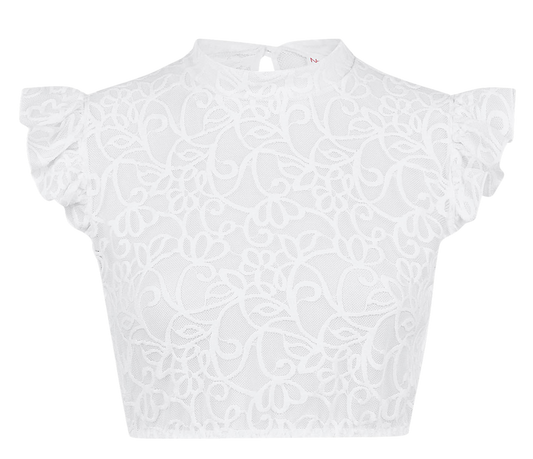 Dirndlbluse Nina von C., Chiara, weiß, Flügelärmel