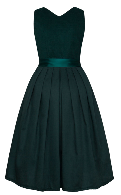 Dirndl Alpenfee, Rona, Petrol, Corddirndl, Midi 70 cm