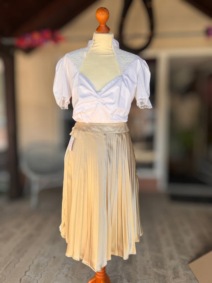 Tian von Tastique Dirndl, 4-Teiler Mieder, Rock, Schürze, Gr. 34 Unikat