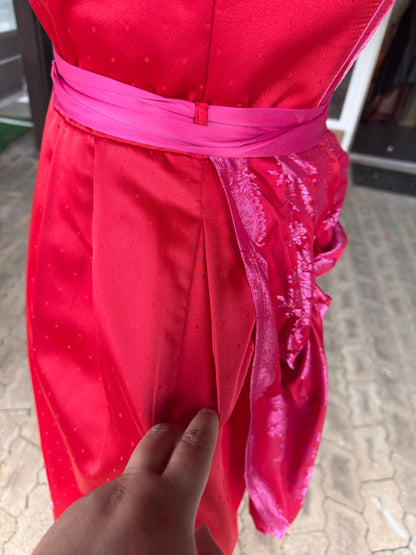 Dirndl Melega, Ronja, Rot pink, Midi, Gr. 44