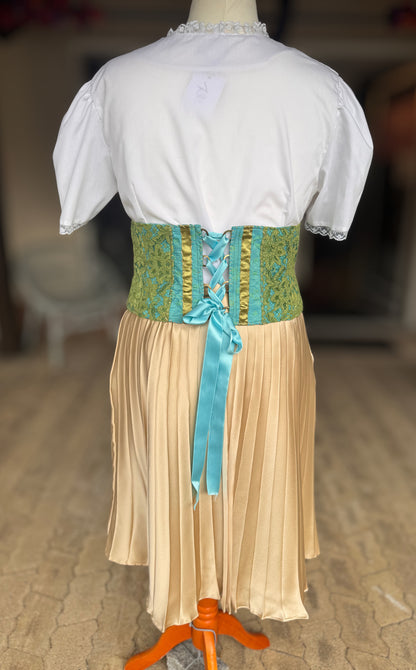 Tian von Tastique Dirndl, 4-Teiler Mieder, Rock, Schürze, Gr. 44 Unikat