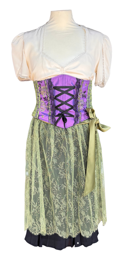 Tian von Tastique Dirndl, 4-Teiler Mieder, Rock, Schürze, Gr. 36 Unikat