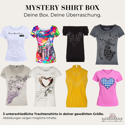 Mystery Box Set Damen Trachtenshirts - 3 Shirts in deiner Größe