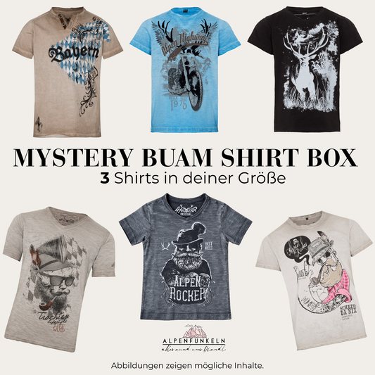 Mystery Box Set Buben Trachtenshirts - 3 Shirts in deiner Größe