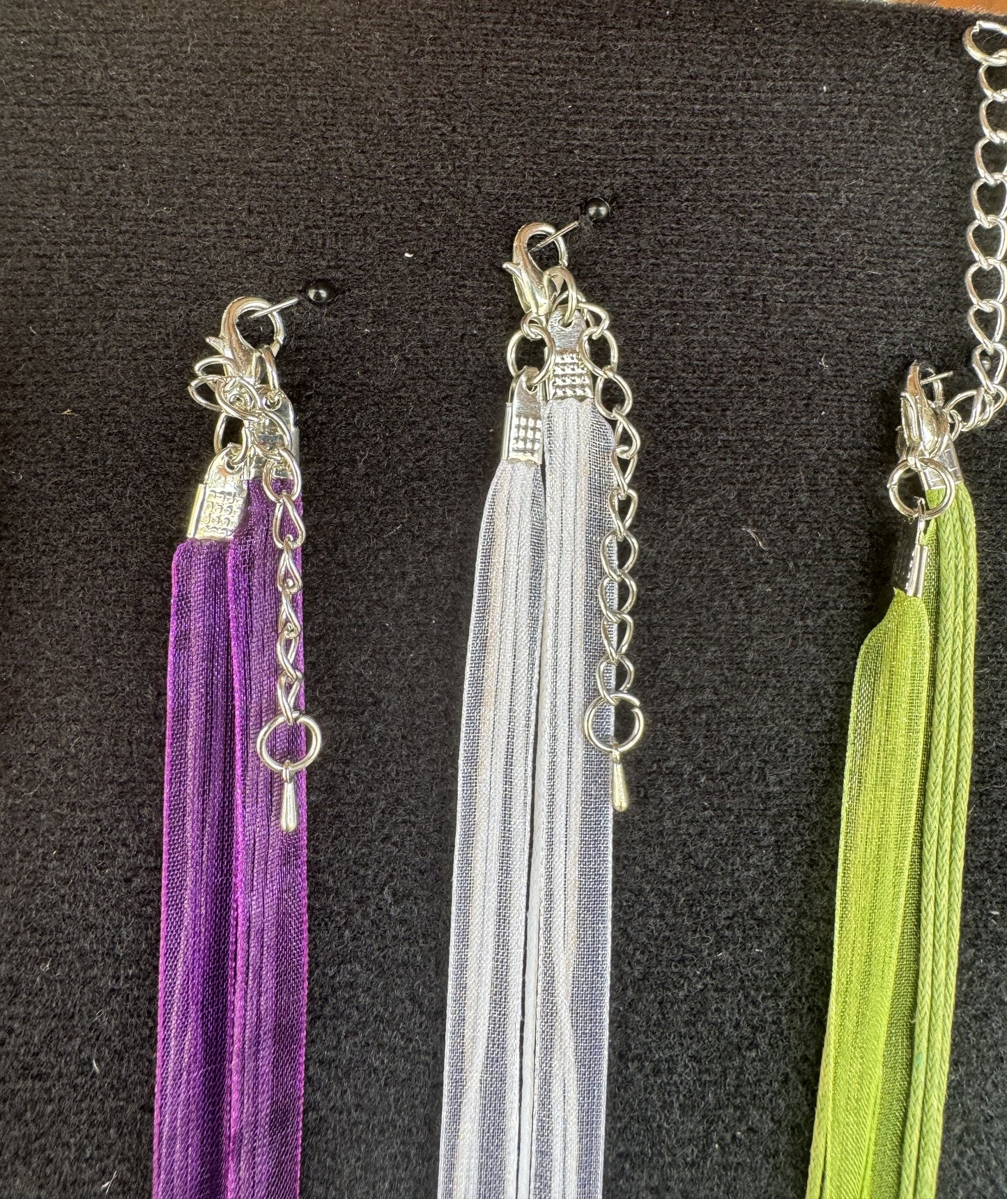 Trachten Kette mit großem Edelweiß, Alpencollier, verschiedene Farben