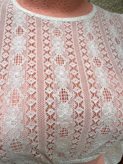 Dirndlbluse Krüger Madl, Inara, hochgeschlossen, Spitze