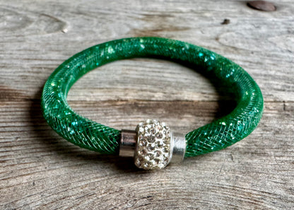 Trachten Armband, Magnetverschluss, Glitzersteine