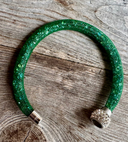 Trachten Armband, Magnetverschluss, Glitzersteine
