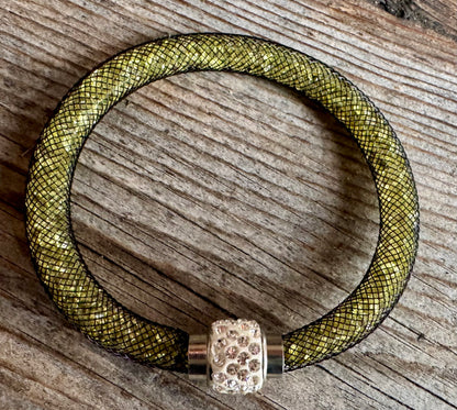 Trachten Armband, Magnetverschluss, Glitzersteine