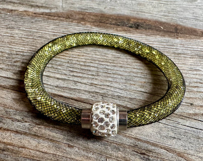 Trachten Armband, Magnetverschluss, Glitzersteine