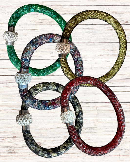 Trachten Armband, Magnetverschluss, Glitzersteine