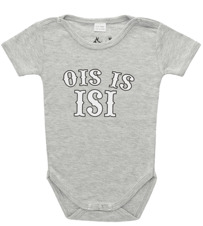 Bua Madl Babybody, HangOwear, hellgrau, Ois is isi Babybody HangOwear 