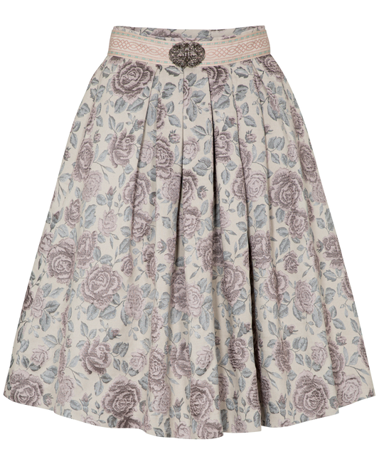 Trachten Rock Midi 60 cm, Gwyneth, Spieth & Wensky, nude, silber