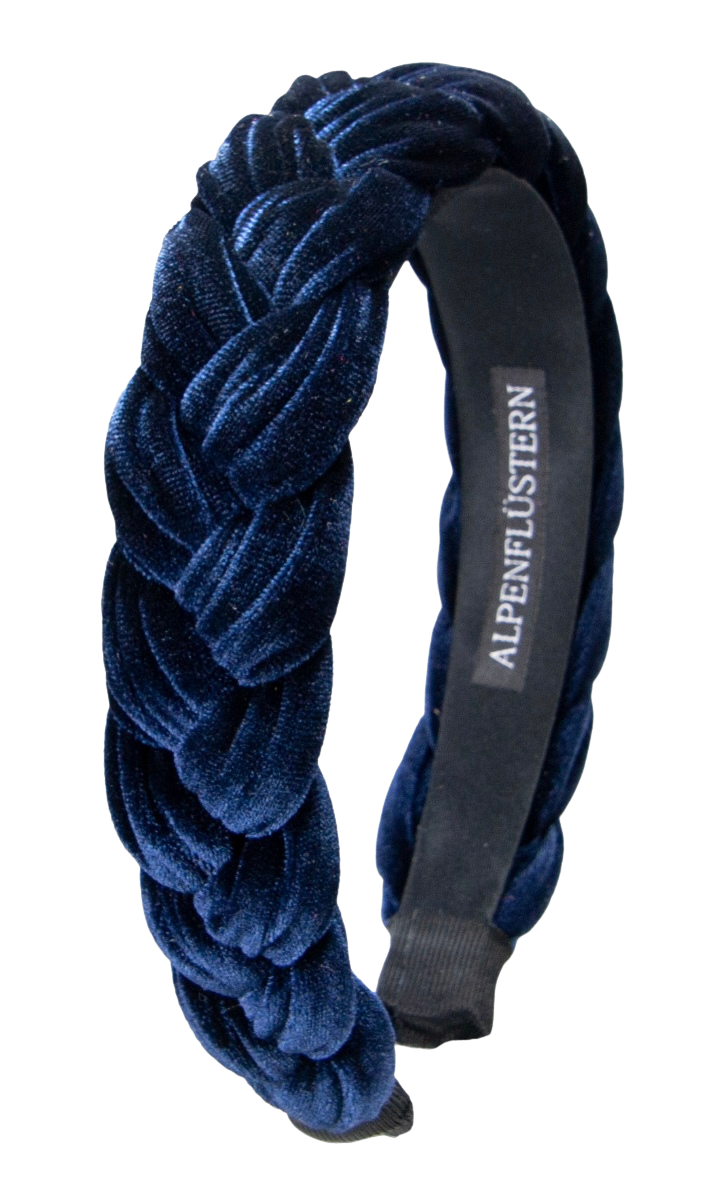 Haarschmuck, Haarreifen Samt blau, bordeaux, grau, pink, petrol