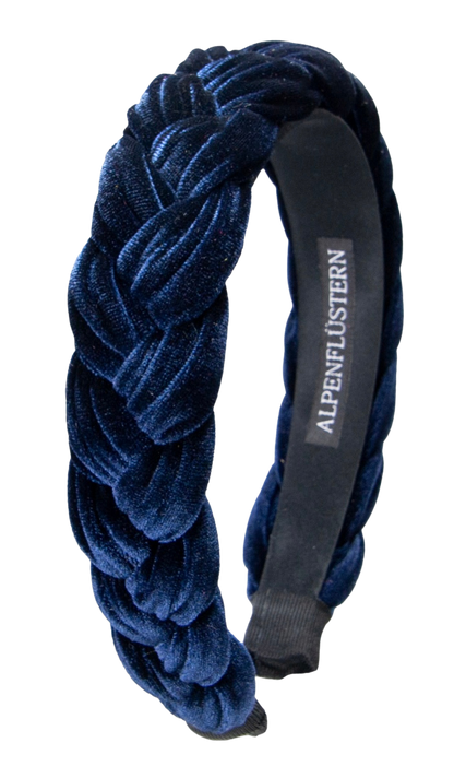 Haarschmuck, Haarreifen Samt blau, bordeaux, grau, pink, petrol