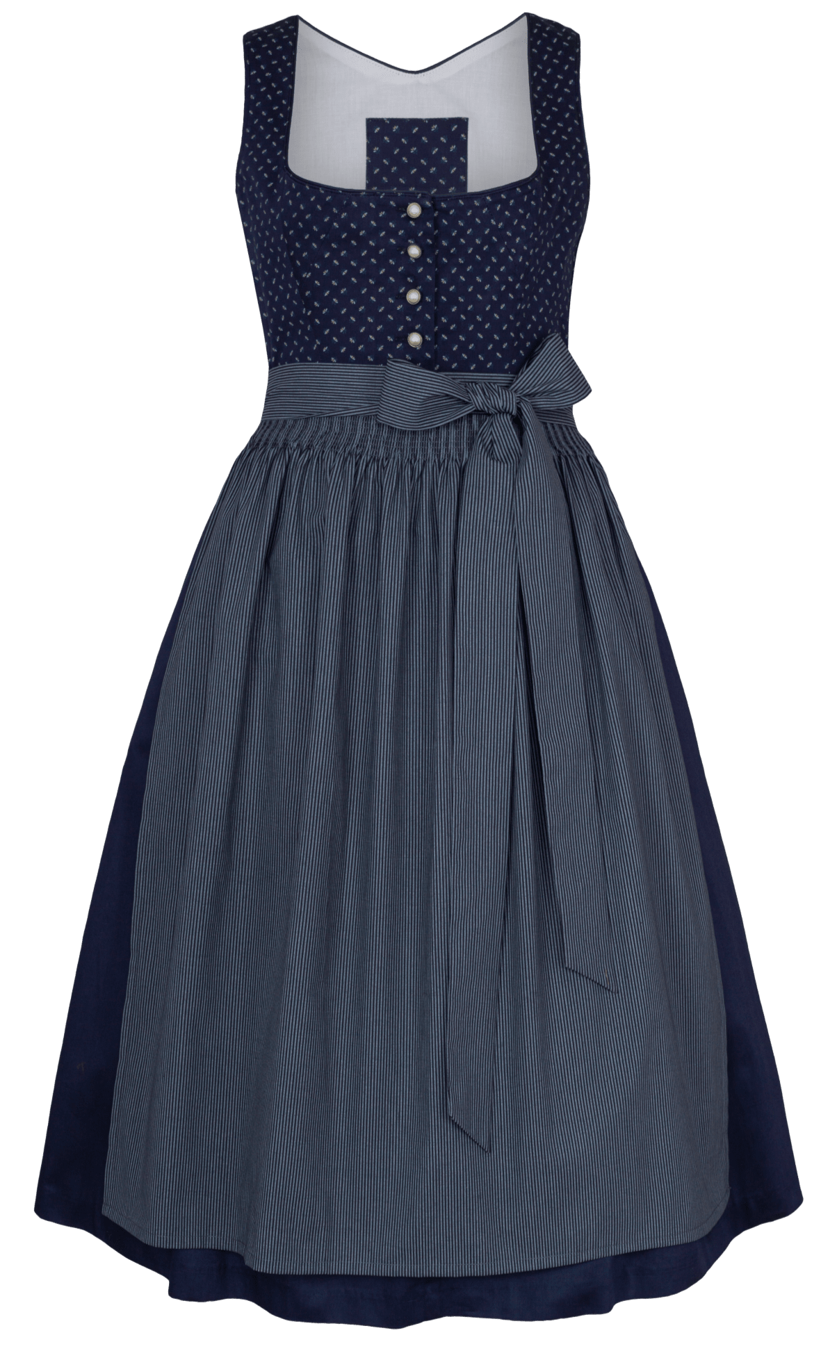 Dirndl Alpenfee, Elisa dunkelblau 70 cm, Große Größen Dirndl Alpenfee 