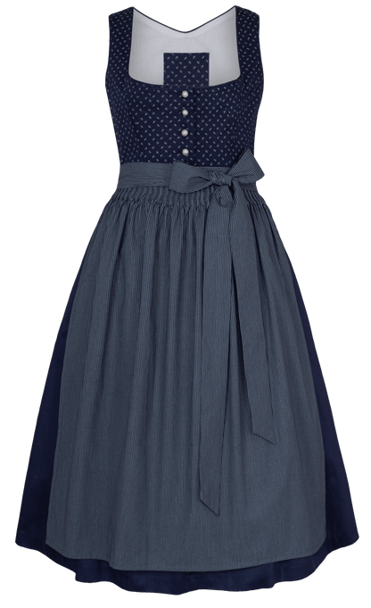 Dirndl Alpenfee, Elisa dunkelblau 70 cm, Große Größen Dirndl Alpenfee 