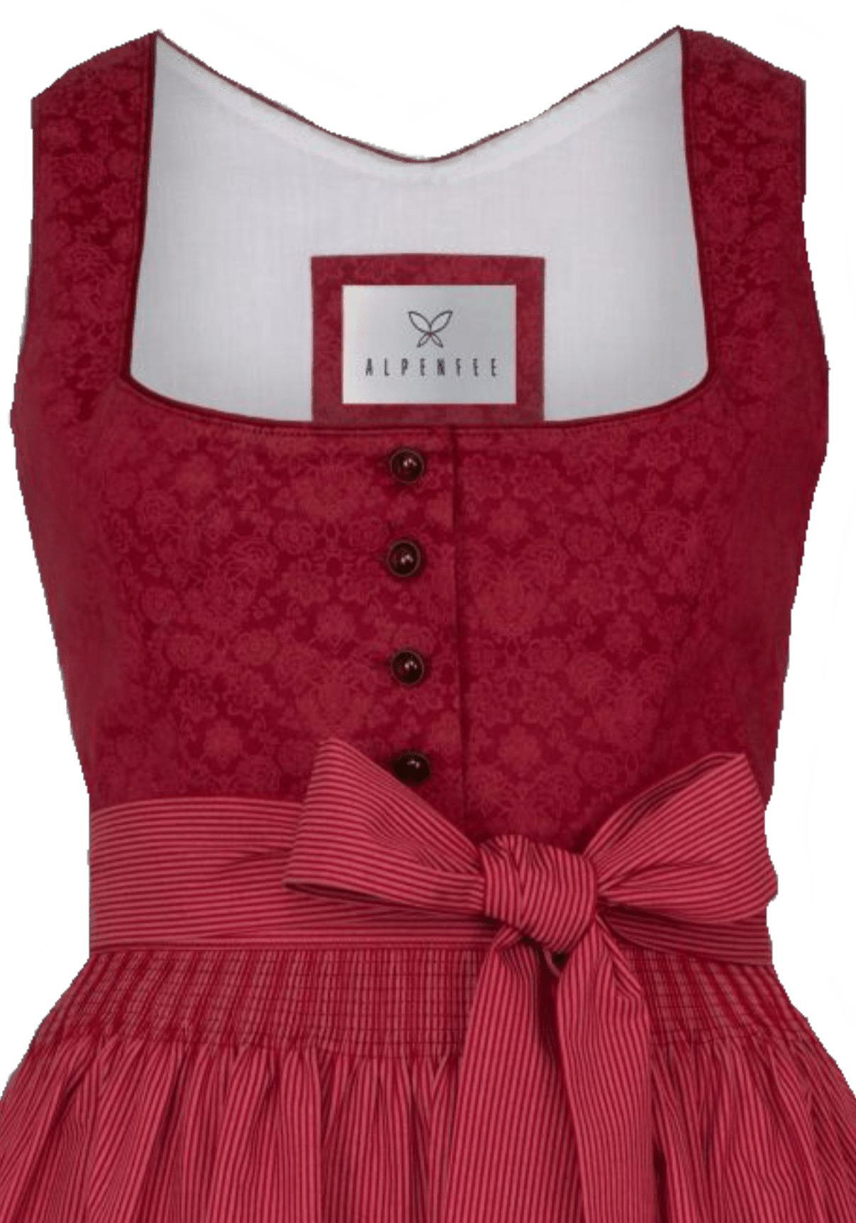 Dirndl Alpenfee, Elisa rot 70 cm, Große Größen Dirndl Alpenfee 