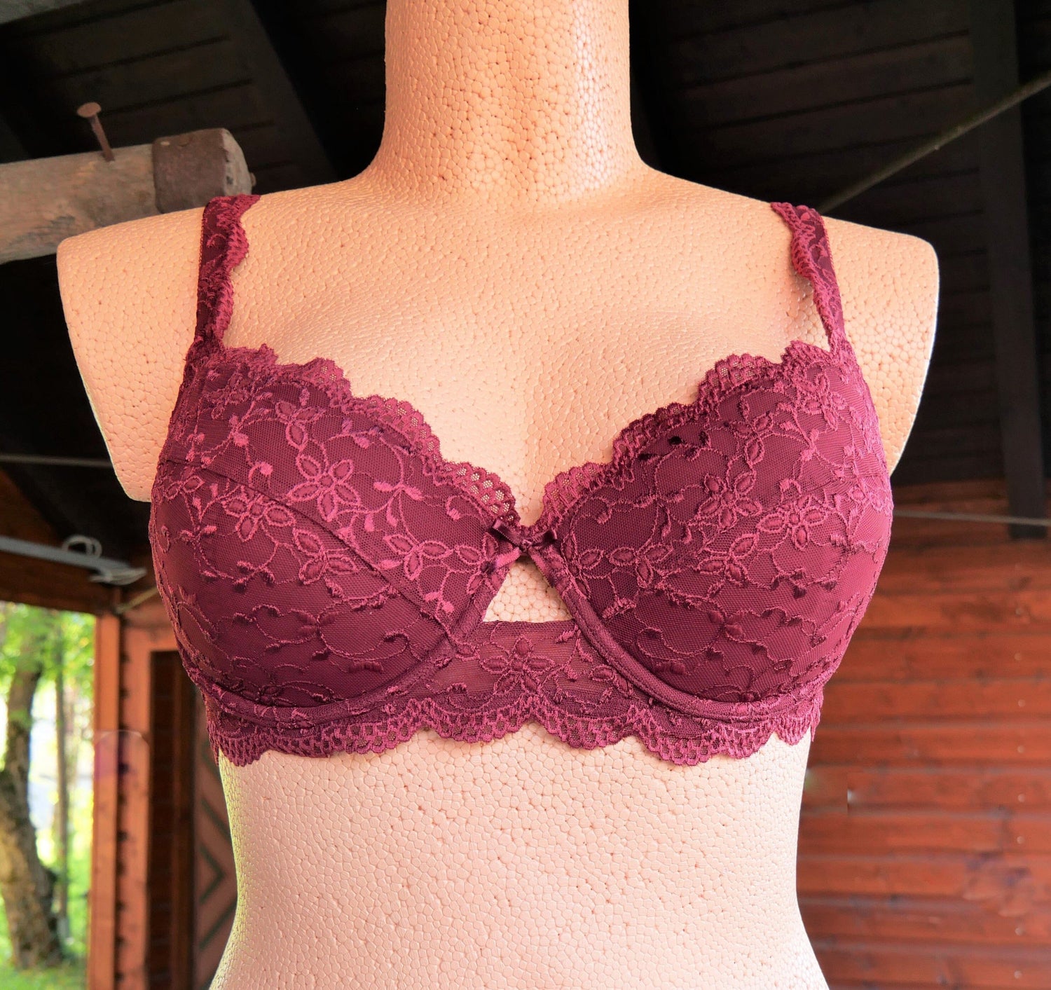 Dirndl BH, Nina von C., burgund, Push up BH Nina von C. 