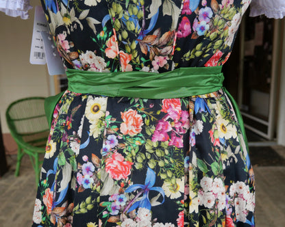 Dirndl Kaiseralm, Sommer, floral, bunt, Midi 65 cm Dirndl Kaiseralm 