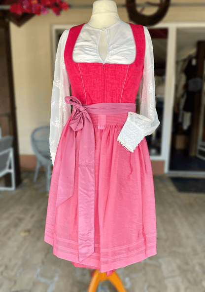 Dirndl Krüger Collections, Amandine, 70 cm, rot rosa Dirndl Krüger 