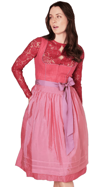 Dirndl Krüger Collections, Amandine, 70 cm, rot rosa Dirndl Krüger 