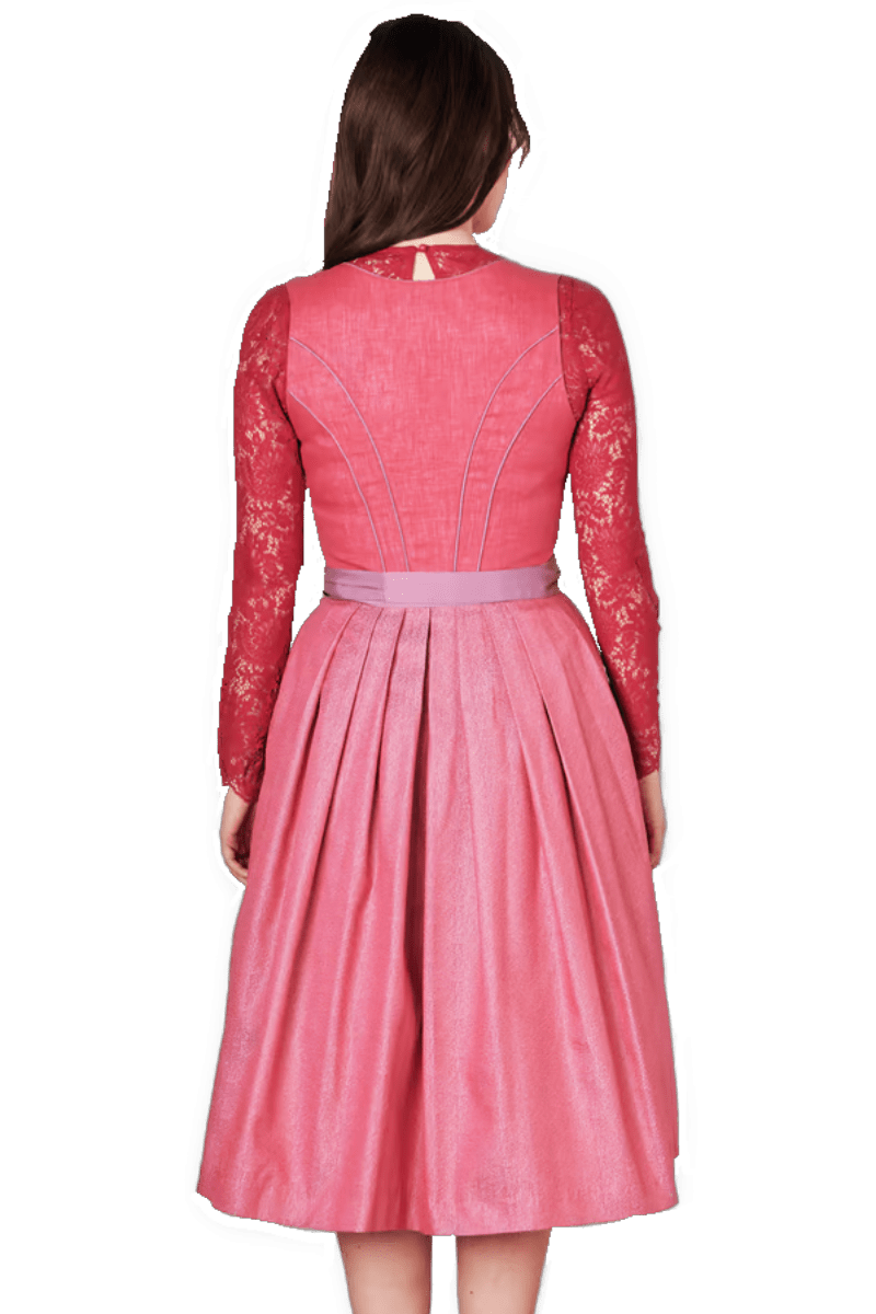 Dirndl Krüger Collections, Amandine, 70 cm, rot rosa Dirndl Krüger 