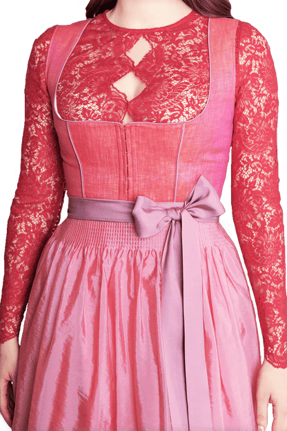 Dirndl Krüger Collections, Amandine, 70 cm, rot rosa Dirndl Krüger 