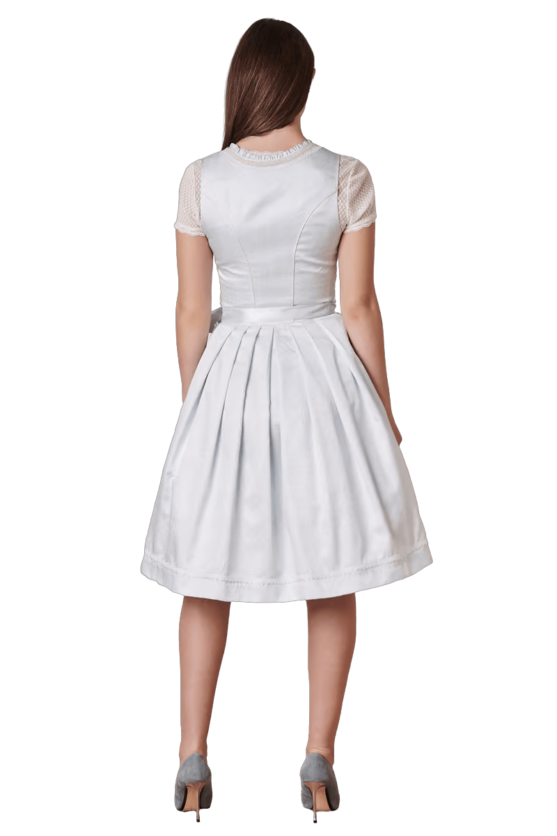 Dirndl Krüger Madl, Midi 60 cm, Sunny, Hellblau, silber Perlen Dirndl Krüger 