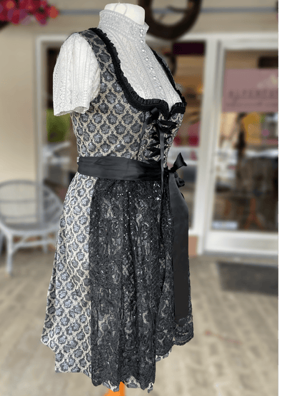 Dirndl Krüger Madl, Midi, Lonie 60 cm, Spitze schwarz Dirndl Krüger 