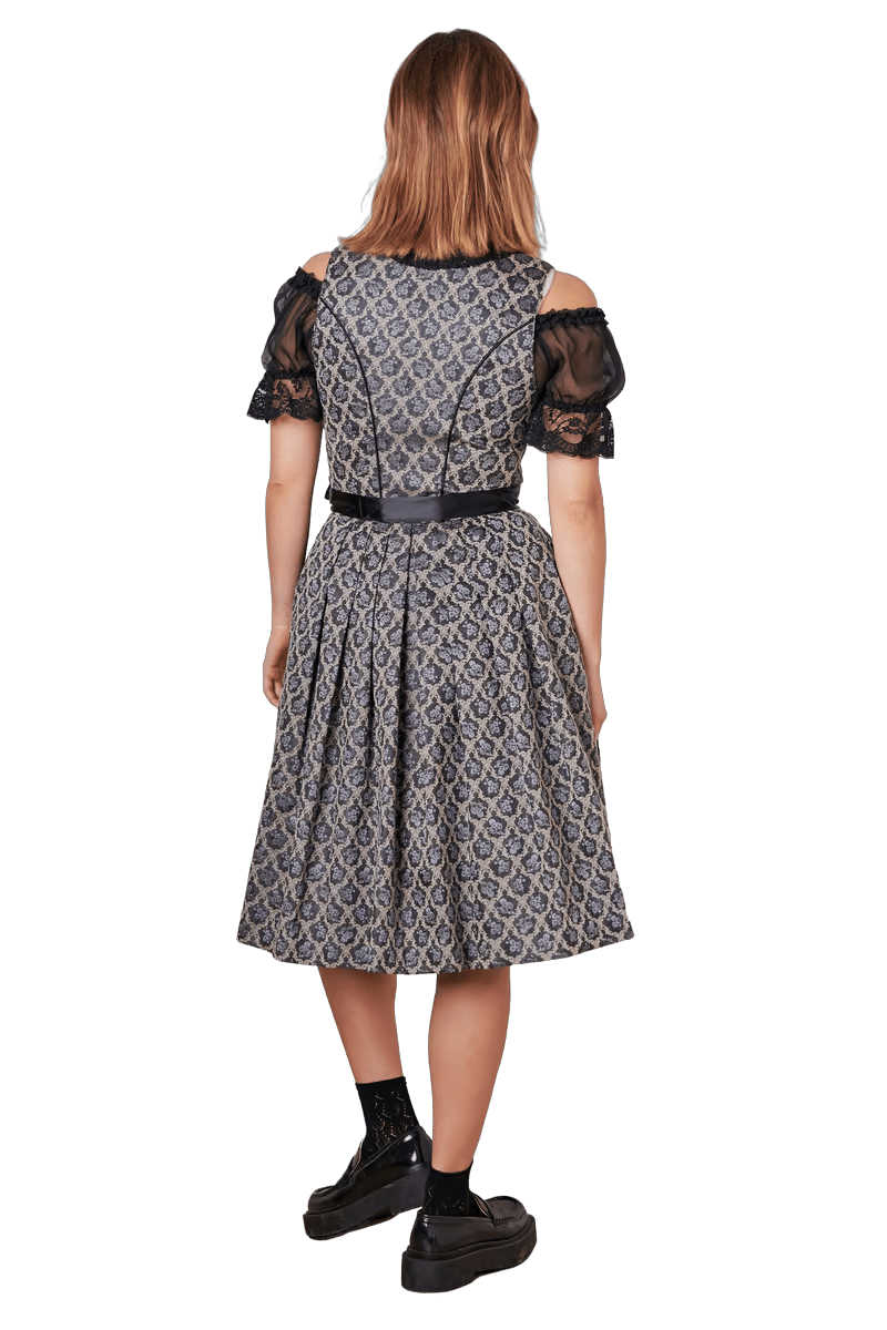 Dirndl Krüger Madl, Midi, Lonie 60 cm, Spitze schwarz Dirndl Krüger 