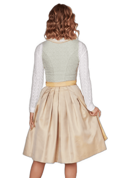 Dirndl Krüger Madl, Winnie, 60 cm, Midi, gelb, grün Dirndl Krüger 