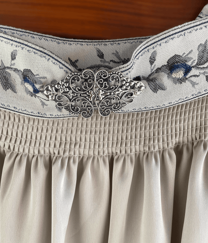 Dirndlschürze, Krüger Collections, beige, gold, Schnalle, Gr. 1 (36/38), für 60er Dirndl Schürze Krüger 