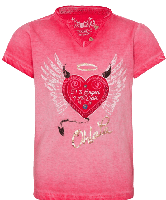 Kinder Madlshirt, HangOwear, Rike, Pink, rot, Herz, AR Kindershirt HangOwear 