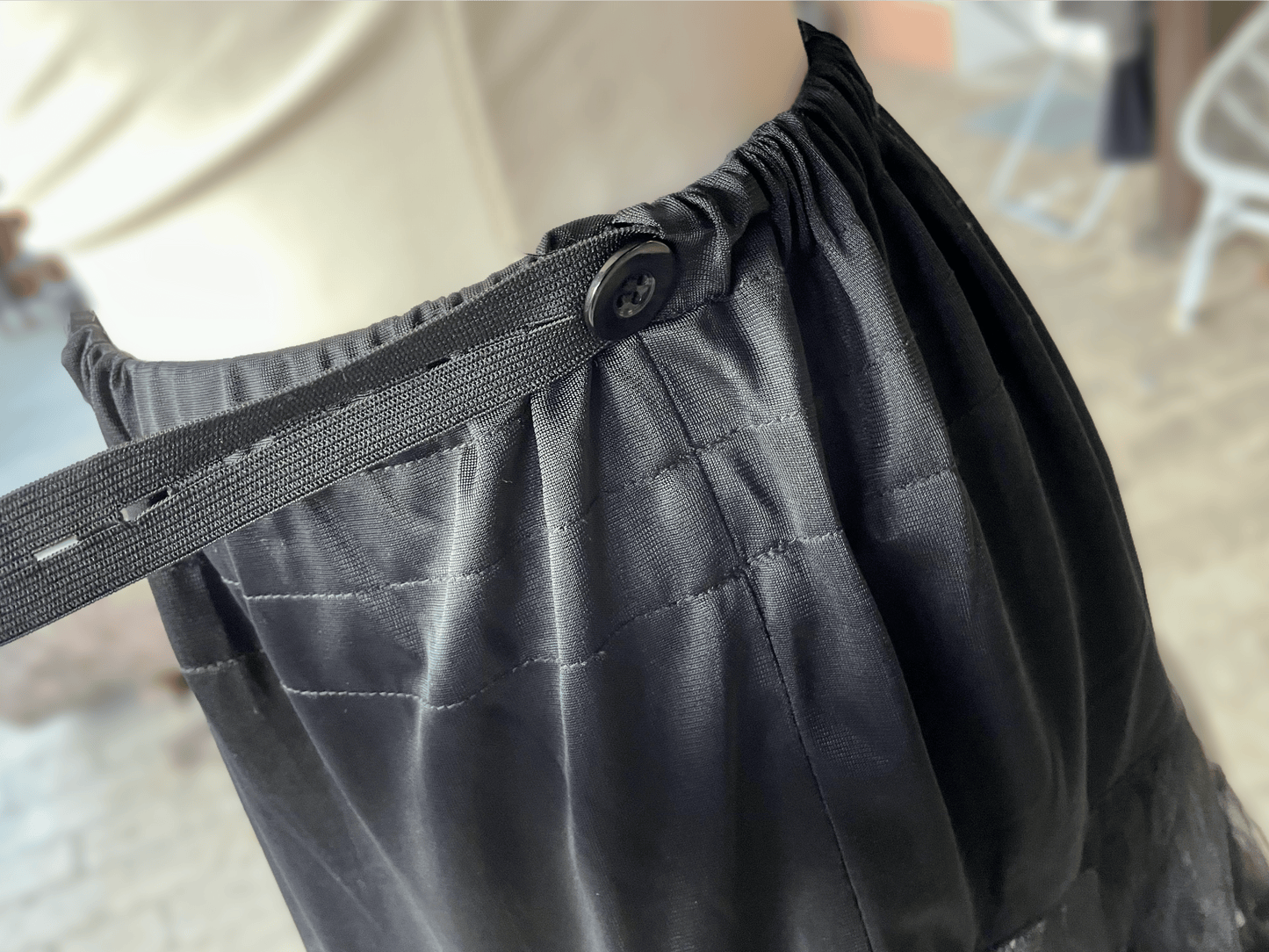 Petticoat, Unterrock schwarz, 60 cm 70 cm, Krüger Madl Unterrock Krüger 